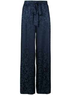 Warm high waisted wide trousers