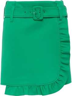 Prada короткая юбка с оборками