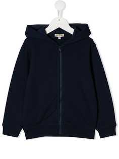Kenzo Kids logo print zipped hoodie