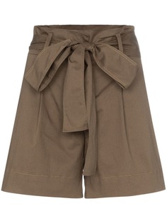 Silvia Tcherassi Orchard belted turned up hem shorts