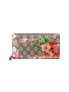 Gucci кошелек GG Blooms Supreme с круговой молнией