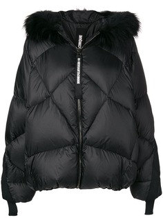 As65 fur trim puffer jacket