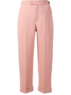 Twin-Set укороченные брюки прямого кроя