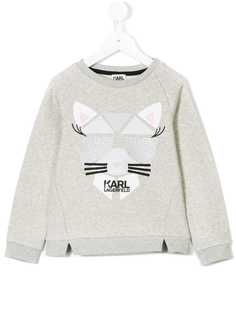 Karl Lagerfeld Kids толстовка с принтом Karl