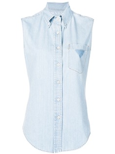 Prada джинсовая рубашка без рукавов