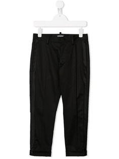 Dsquared2 Kids брюки с атласными вставками