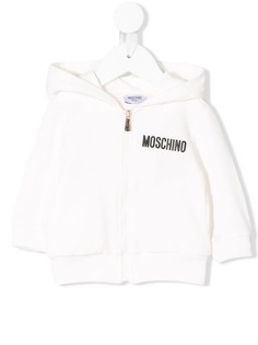 Moschino Kids толстовка с капюшоном и принтом