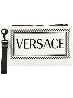 Versace клатч с логотипом