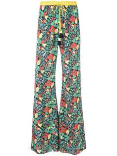 Alexis floral print flared trousers