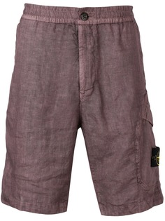 Stone Island elasticated cargo shorts