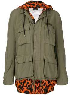 R13 куртка с панелью в виде худи