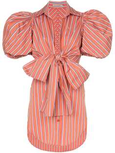 Silvia Tcherassi Primula striped puff sleeve blouse