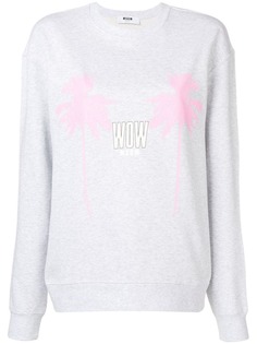 MSGM crew neck sweatshirt