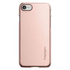 Чехол (клип-кейс) Spigen Thin Fit, для Apple iPhone 7/8, розовое золото [042cs20429] Noname