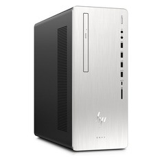 Компьютер HP Envy 795-0001ur, Intel Core i5 8400, DDR4 16Гб, 1000Гб, 128Гб(SSD), NVIDIA GeForce GTX 1070 - 8192 Мб, DVD-RW, CR, Windows 10, серебристый и черный [4jz31ea]