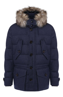 Шерстяная парка на молнии с капюшоном Ralph Lauren