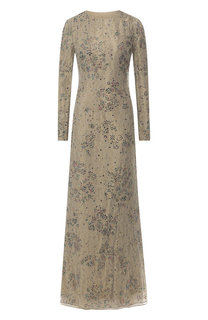 Платье-макси c кружевной отделкой Ralph Lauren