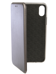 Аксессуар Чехол для APPLE iPhone XR Innovation Book Silicone Magnetic Silver 13362