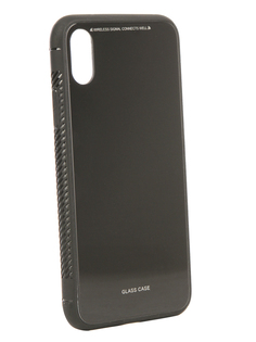 Аксессуар Чехол Liberty Project для APPLE iPhone X Glass Case Black 0L-00040353