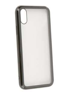 Аксессуар Чехол Liberty Project для APPLE iPhone X Glass Case Transparent Black-Frame 0L-00040388