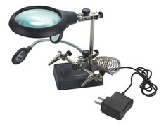 Лупа настольная Kromatech MG16129-C 2.5x/7.5x/10x с подсветкой 5 LED 23149b104