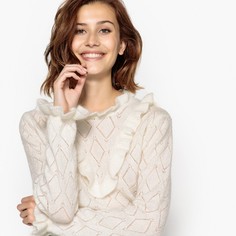 Пуловер с круглым вырезом из плотного трикотажа Suncoo