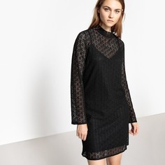 Платье кружевное прямого покроя La Redoute Collections