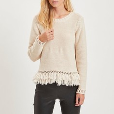 Пуловер с круглым вырезом с бахромой Vila