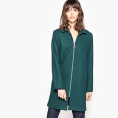 Пальто на молнии из шерстяного драпа La Redoute Collections
