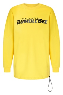 Желтый свитшот оверсайз с надписью Bumblebee x Chapurin