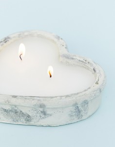 Свеча в форме сердца Candlelight - Кремовый