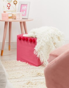 Коробка для хранения с помпонами Candlelight - Розовый