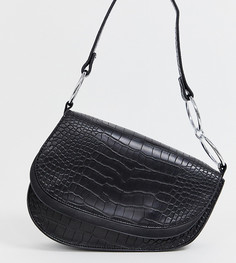 Черная сумка на плечо с крокодиловым узором Skinnydip - Черный