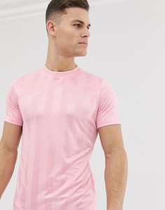 Розовая футболка в полоску Nike Football academy - Розовый