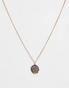 Ожерелье с подвеской-монетой Missguided - Золотой