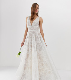 Эксклюзивное свадебное платье с декоративной отделкой Bronx & Banco - Розовый