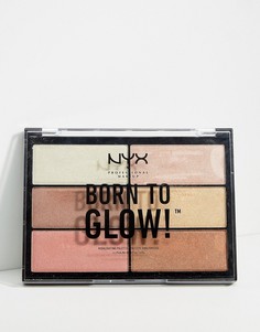 Палитра хайлайтеров NYX Professional Makeup Born To Glow - Мульти