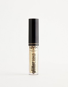 Жидкие тени для век с блестками NYX Professional Makeup - Industrial Beam - Золотой