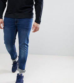 Выбеленные узкие джинсы стретч Replika Plus Axel - Синий