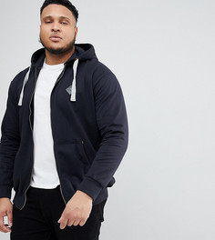 Худи с металлической молнией Replika Plus - Черный