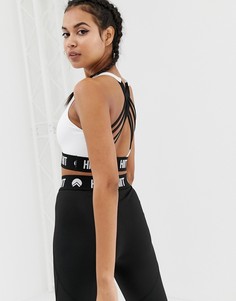 Белый бюстгальтер-борцовка HIIT - Белый