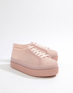 Туфли на плоской платформе со шнуровкой Melissa - Розовый