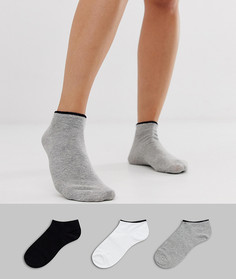3 пары спортивных носков с контрастными полосками Brave Soul - Мульти