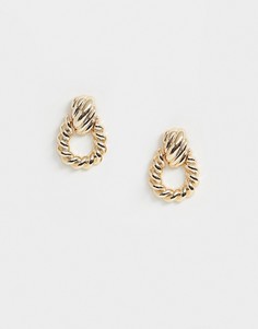 Золотистые серьги-гвоздики River Island - Золотой