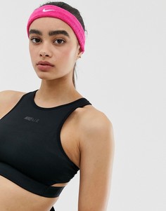 Розовая повязка на голову с логотипом Nike Training - Розовый