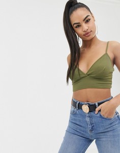 Бралетт цвета хаки ASOS DESIGN - Зеленый
