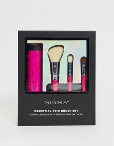 Набор из трех кистей для макияжа Sigma Essential Trio - Бесцветный