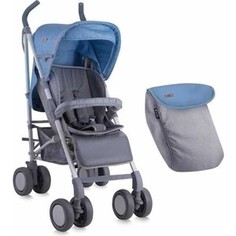 Коляска-трость Lorelli Onyx с накидкой на ножки / Сине-серый / Blue&Grey 1680 (10020871680)