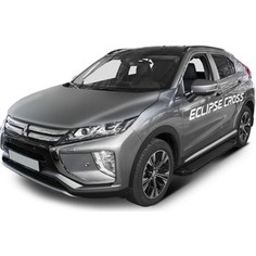 Пороги Black Rival для Mitsubishi Eclipse Cross (2018-н.в.), 180 см, алюминий, F180ALB.4007.1