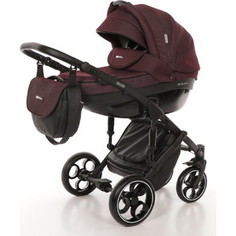 Коляска 2 в 1 Mr Sandman Mod 50 % Эко кожа Бордовый (KMSM50-079621)